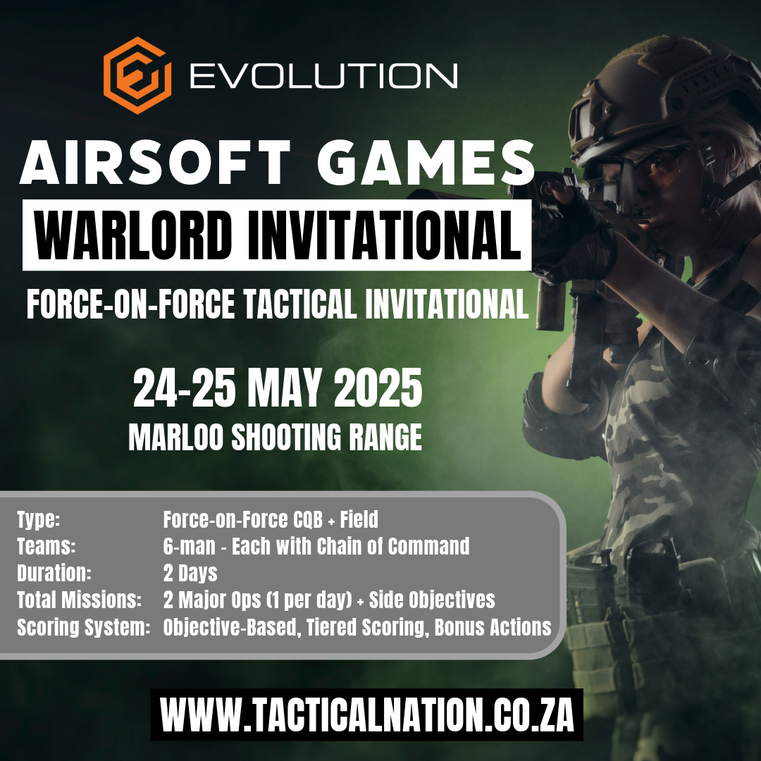 The Evolution Airsoft Games presented by The Tactical Nation, sponsored by Evolution, Italian made airsoft brand
