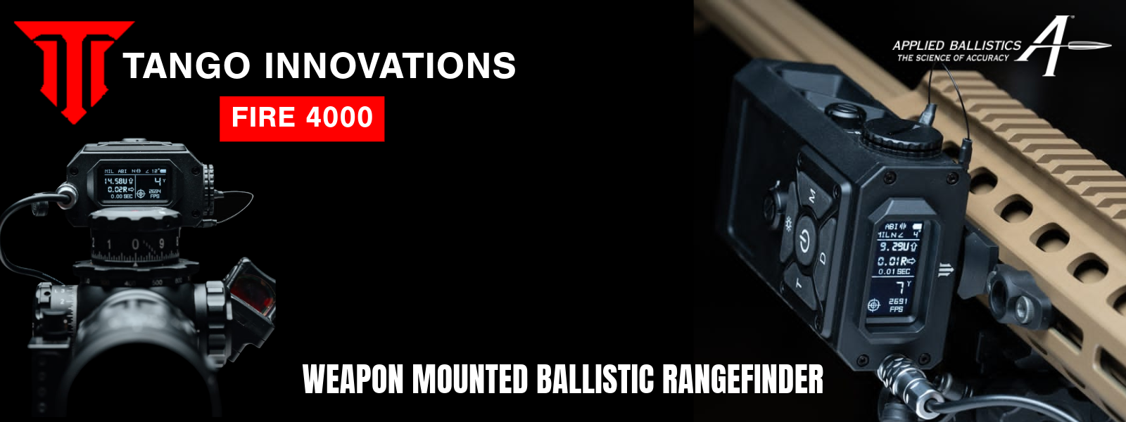 Tango Innovations Fire4000 Weapon Mounted ballistic rangefinder is coming to South Africa 