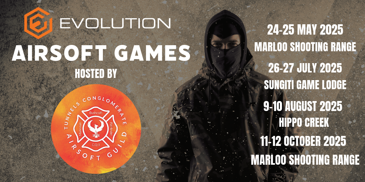 The Evolution Airsoft Games presented by The Tactical Nation, sponsored by Evolution, Italian made airsoft brand